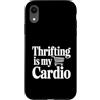 Fraxoweb Custodia per iPhone XR Thrifling è il mio amante dello shopping dell'usato vintage cardio