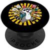 Last Day Of School Summer Break Student Ultimo Giorno Scuola Procione Studente Estate Break Cartoon Art PopSockets PopGrip Adesivo