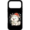 christmas cat carols singing santa hat w Custodia per iPhone 17 Pro Max Canti cantanti di Babbo Natale