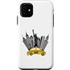 NYC New York Costume Yellow Cab Taxi App Custodia per iPhone 11 New York City taxi giallo skyline NYC per donne uomini bambini