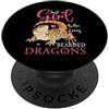 Bearded Dragon Lover Shirts Cute Just A Girl Who Loves Barbuto Drago Lucertola Donne Ragazze PopSockets PopGrip Adesivo