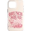 Brunch Squad - Minimalistic Brunching De Custodia per iPhone 16 Pro Max Brunch Squad Colazione Amanti Croissant Mimosa Rosa