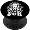 Camicie e regali estivi InGENIUS Retro Summer Beach Vacation Arriva l'amante del sole PopSockets PopGrip Adesivo