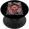 TOKYO WAVES Oni Mask Designs Maschera giapponese del diavolo Yokai del diavolo Hannya Giappone Oni PopSockets PopGrip Adesivo