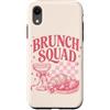 Brunch Squad - Minimalistic Brunching De Custodia per iPhone XR Brunch Squad Colazione Amanti Croissant Mimosa Rosa