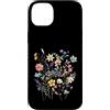 L+A Custodia per iPhone 14 Plus Fiori selvatici di colore dell'acqua di estate