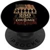 Truck Driver Dad Trucker Design Co Camionista Papà Patriottica Bandiera Americana Trucker Fathers Day PopSockets PopGrip Adesivo