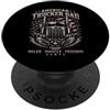 Truck Driver Dad Trucker Design Co Camionista Papà Patriottica Bandiera Americana Trucker Fathers Day PopSockets PopGrip Adesivo