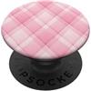 SELFE TEES Impugnatura per telefono, supporto per telefono, motivo scozzese rosa PopSockets PopGrip Adesivo
