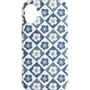 generic Custodia per iPhone 16 Plus Motivo con fiori di ciliegio Sakura blu indaco
