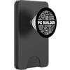 Computer Line Designs PC Builder Computer Tech Support IT Professionale Geek Divertente PopSockets PopWallet per MagSafe