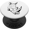 africa lion elephant rhinoceros buffalo I Big Five dell'Africa Safari Rhino PopSockets PopGrip Adesivo
