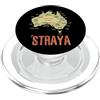 Australian Flag Map Retro Koala Kangaroo Retro Australia Giorno Australia Mappa Outback australiano PopSockets PopGrip per MagSafe