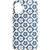 generic Custodia per iPhone 16 Motivo con fiori di ciliegio Sakura blu indaco