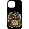 Jimbeels Custodia per iPhone 16 Pro Max Gufo lettura Libri prima del rumore