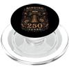 Truck Driver Dad Trucker Design Co Camionista Papà Patriottica Bandiera Americana Trucker Fathers Day PopSockets PopGrip per MagSafe