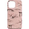 Red Sun Society Custodia per iPhone 13 Pro Max Giappone Sakura Mount Fuji Torii Zen Cherry Blossom