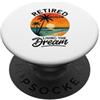 Retirement 2028 Celebration Co Pensionamento Donne Uomini In Pensione 2028 Vivere Il Sogno PopSockets PopGrip Adesivo