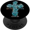 Camicie e regali religiosi InGENIUS Battesimo Battezzato Croce cristiana lasciata in acqua PopSockets PopGrip Adesivo