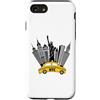 NYC New York Costume Yellow Cab Taxi App Custodia per iPhone SE (2020) / 7/8 New York City taxi giallo skyline NYC per donne uomini bambini