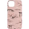 Red Sun Society Custodia per iPhone 15 Plus Giappone Sakura Mount Fuji Torii Zen Cherry Blossom