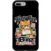 Jimbeels Custodia per iPhone 7 Plus/8 Plus Piccolo gatto grande programma frase ironica retro