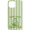Animal Print Cute And Fun Custodia per iPhone 15 Capybara Bookish Tea Matcha Book Lover Social Club