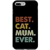 Mum Life Fun Custodia per iPhone 7 Plus/8 Plus Vintage Colors Grunge Migliore Gatto Mamma Di Sempre