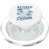 Tropical Retirement Vacation Apparel Ritirato 2028 Vivere il sogno PopSockets PopGrip per MagSafe