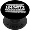 V8 Drag Racing & Big Block Engine Gifts 18436572 L'ordine di sparo conta il grande motore del blocco dell'amante dell'automobile V8 PopSockets PopGrip Adesivo