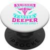 MaPaNoLi Design Infermieri Piace Più Difficile Più Veloce Più Profondo CPR PopSockets PopGrip Adesivo