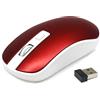 Waytex 65423 Mouse wireless da 2,4 GHz per computer con Nano Ricevitore USB e Sensibilità regolabile fino a 1600 DPI portata del segnale fino a 10 m Tecnologia Ottica - Rosso metallizzato