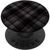 SELFE TEES Impugnatura per telefono, supporto per telefono, motivo scozzese nero PopSockets PopGrip Adesivo