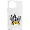 NYC New York Costume Yellow Cab Taxi App Custodia per iPhone 13 Pro Max New York City taxi giallo skyline NYC per donne uomini bambini