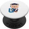 Timowo Studio Orso Lettera U Motivo Laurea PopSockets PopGrip Adesivo