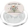 Librarian Bookish Bookworms & Novel Writ Capitolo 80 - Amanti dei libri & Lettori 80° compleanno Fiori di campo PopSockets PopGrip per MagSafe
