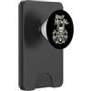 Black Death Metal Rock Band Schlagzeuger Heavy Metal Gatto Drummer Drummer Headbanger Gatti PopSockets PopWallet per MagSafe