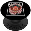 Japanese Aesthetic by Tokyo Waves Maschera giapponese del diavolo Yokai del diavolo Hannya Giappone Oni PopSockets PopGrip Adesivo