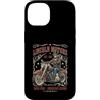 Lincoln Motorcycle Patriotic Merch Store Custodia per iPhone 14 Vintage Abraham Lincoln Abe Lincoln Equitazione Moto Uomini