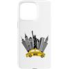 NYC New York Costume Yellow Cab Taxi App Custodia per iPhone 15 Pro Max New York City taxi giallo skyline NYC per donne uomini bambini