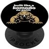 Komodo Dragon Gift Reptile Enthusiast Li Komodo Dragon Lover Komodo Drago Rettile Amante Lucertola PopSockets PopGrip Adesivo
