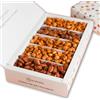 Makadamia - Honey Crunch BOX 750 g - Arachidi, Anacardi, Noci Pecan, Mandorle e Arachidi salate pralinati al Miele.