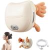 Netinpeater Massaggiatore Cervicale Ergonomico 4D Senza Fili, Dispositivo Ricaricabile USB per Massaggio di Collo e Spalle, Neck Massager Regalo per donne, uomini, mamma e papà