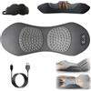 NNBWLMAEE Prevalnt Theraback 3-in-1 Back Therapy, Core Relief 3 in 1 Back Massager, At Home Backs Stretcher with Traction, Vibration & Heat, Portable & Plug-in for Neck, Shoulders and Backs (Gray)