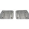 Covprotec Coppia di tende termiche posteriori 1/4 LWB Vans, compatibile/ricambio per Volkswagen Transporter T6 (2016-2020), colore verde cachi