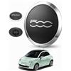 Otufan Copri Ruota per FIAT 500 (1 bordo argento scritte argento)