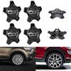 Otufan Coprimozzo Fiat 500X, Ricambio Originale con Adattamento Perfetto e Bloccaggio Sicuro per 735626312 735626311 Copri mozzo Fiat 500X Copri mozzo 500X (4 bordo nero scritte argento)