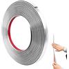 CSVZKIAY Strisce adesive Auto 1 Rotolo Decorazione cromata 10m x 8mm Argento Flessibile Impermeabile per Esterni Interni carrozzeria casa Fai da Te Multiuso Facile da Applicare