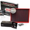 B&S Kit Filtro Aria Sportivo Aspirazione Rigenerabile Lavabile FB01076 con Profumatore Interni