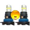 MCK Auto - Lampadine LED Canbus arancione ambra HP24W molto luminose e senza errori PSA - Trasforma la tua guida